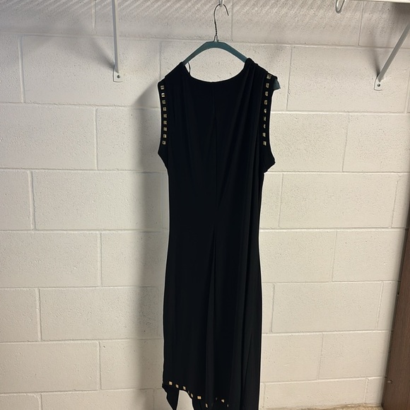 Emma & Michele Black Asymmetrical Sheath Dress - Picture 5 of 11